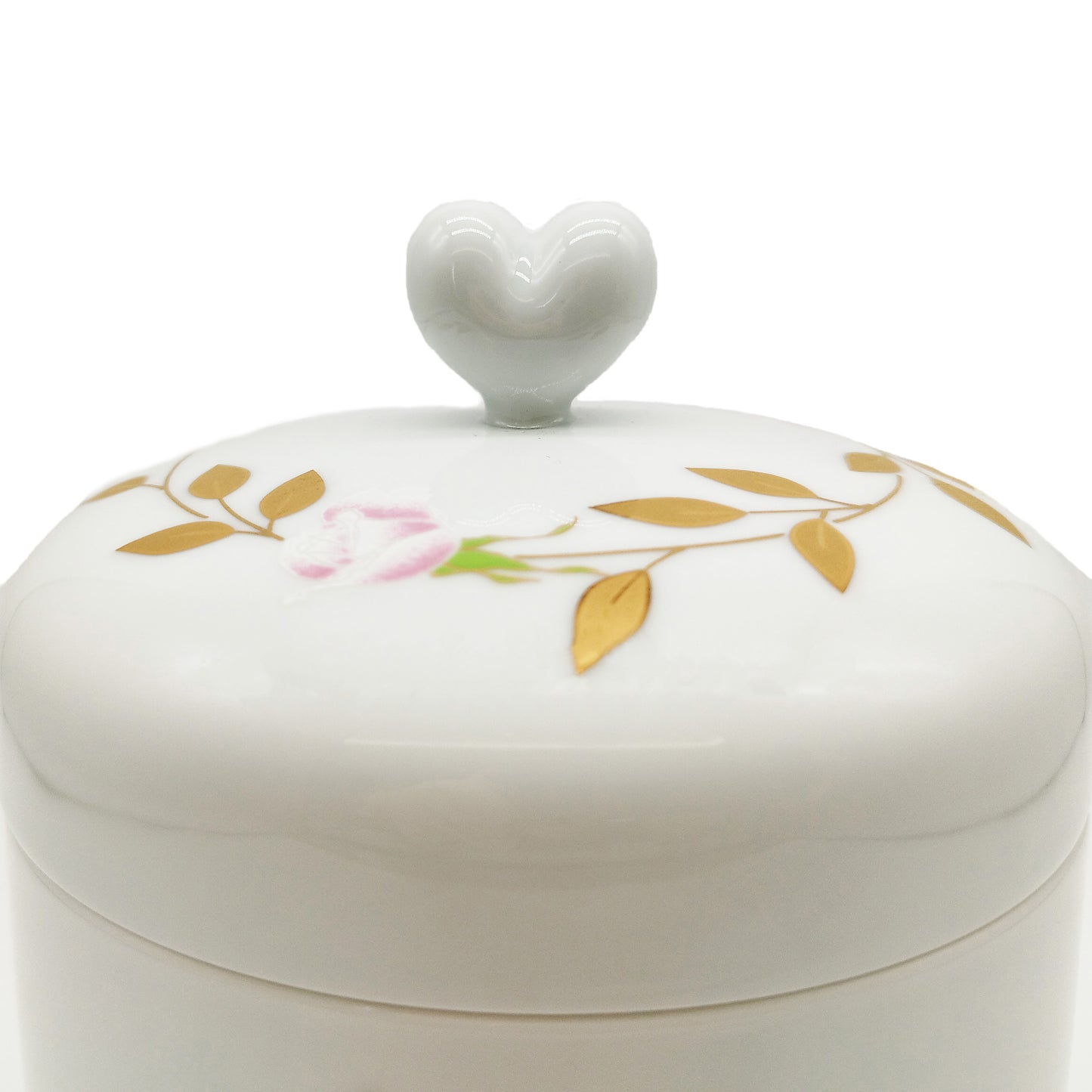 香蘭社 有田焼 ペット専用骨壺【ホワイトローズ 4寸】猫・小型犬