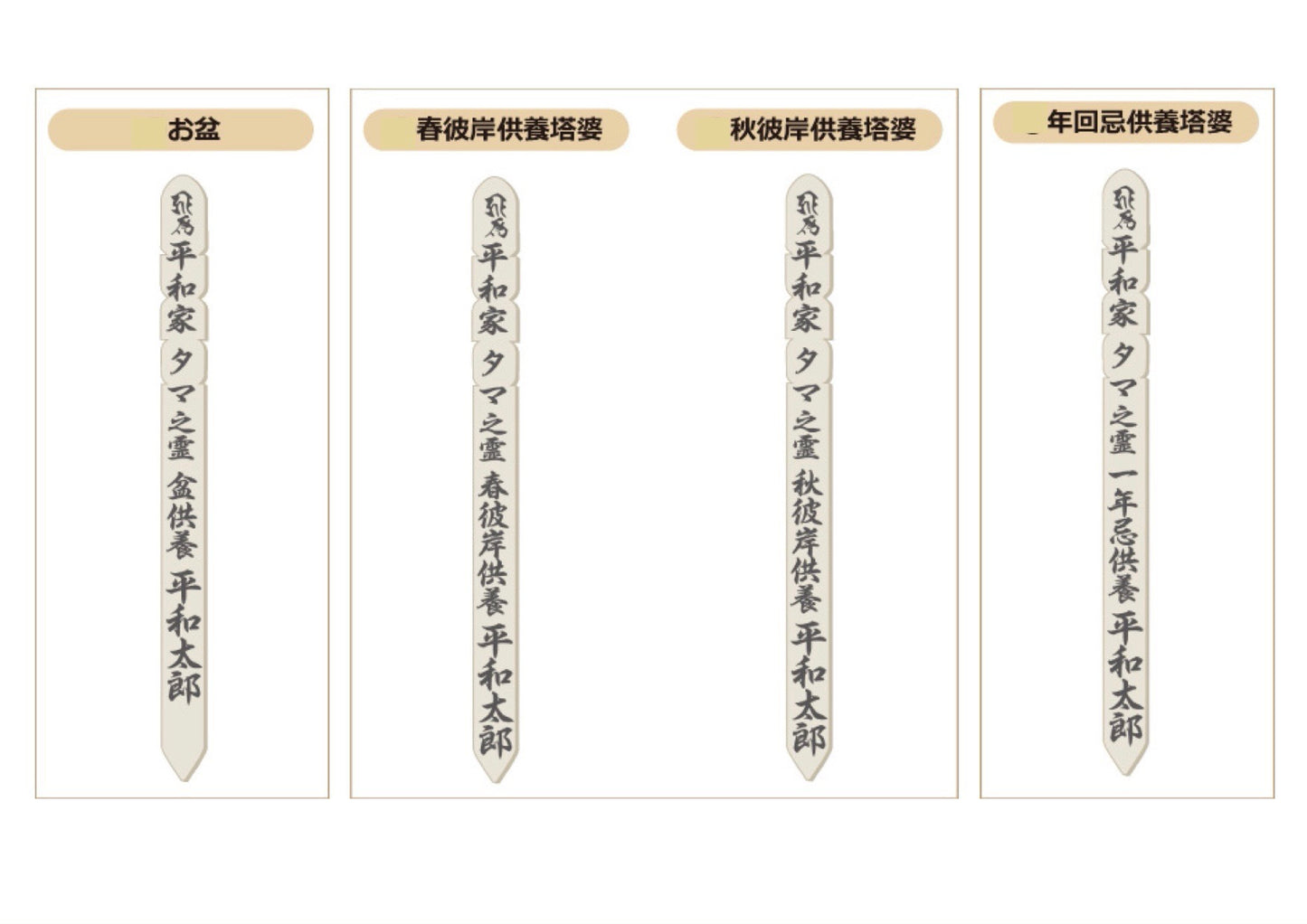 お塔婆供養(平和会ペットメモリアルパークに建てる)