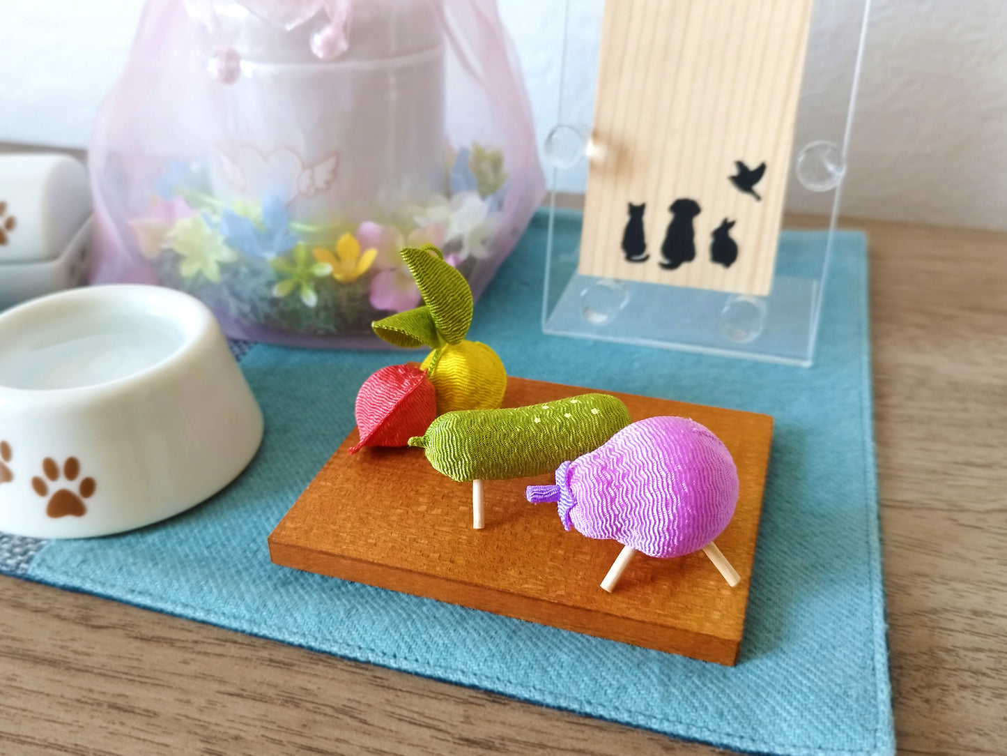 数量限定!パステルちりめん精霊馬 ミニセット