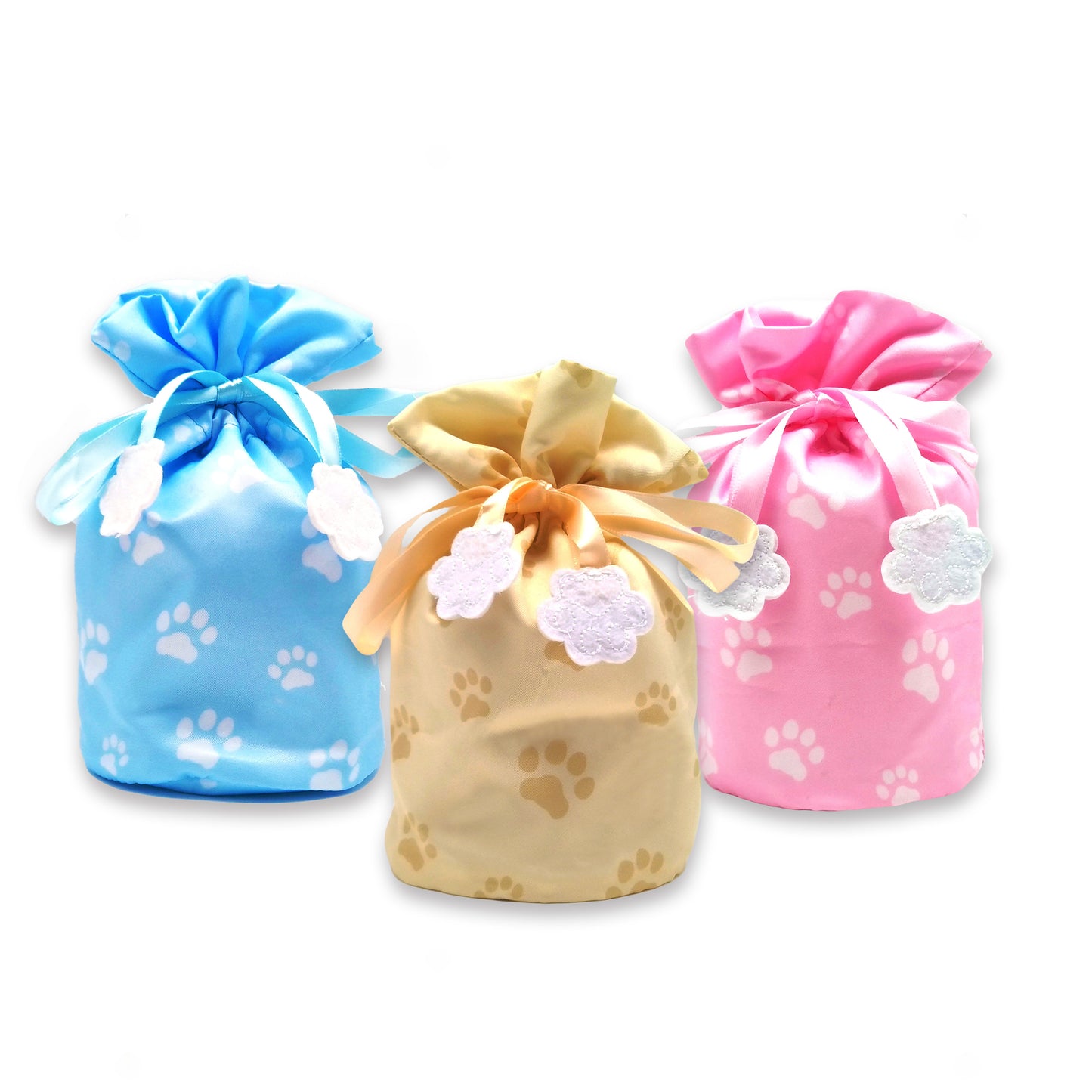 足あと骨壺カバー【選べる3色】