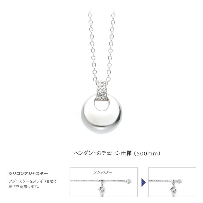 パヴェドロップ／シルバーペンダント