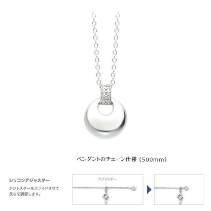 パヴェドロップ／シルバーペンダント