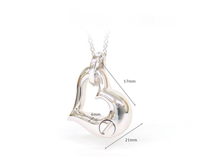 オープンハート／シルバーペンダント