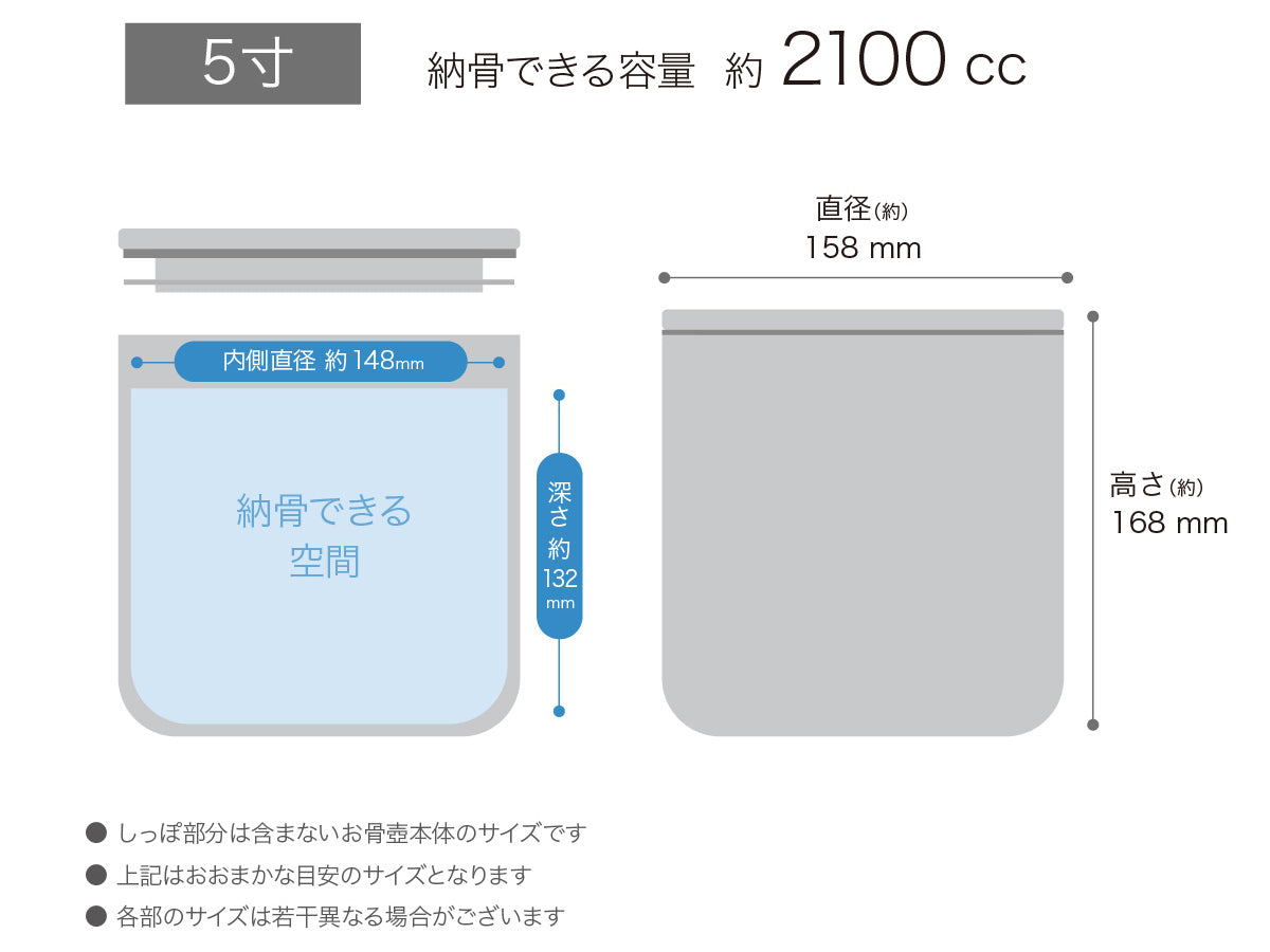 docco-どっこ　ペット骨壺「しっぽのこつつぼ」5寸