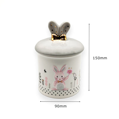 うさぎ専用 3寸骨壺【ガーデン】