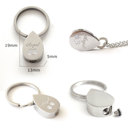 クリメイションジュエリー【ティアドロップ】／ステンレス ペンダント