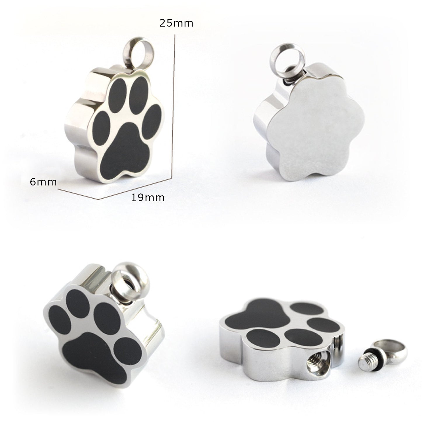 クリメイションジュエリー 【パウ】／ステンレス ペンダント　