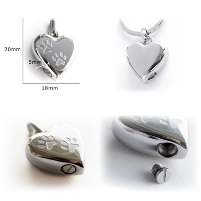 クリメイションジュエリー 【ハート】／ステンレス ペンダント