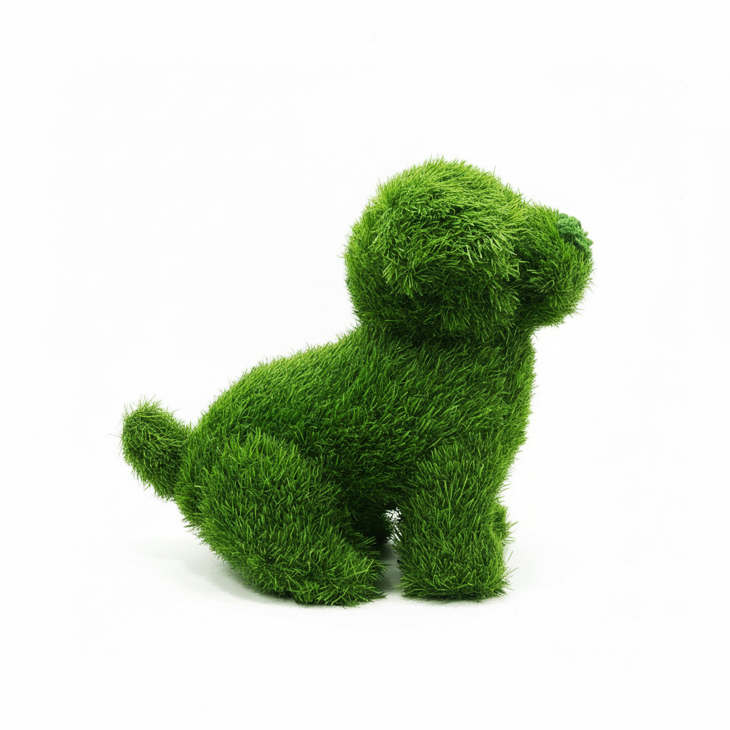 人工芝 ドッグオブジェ トピアリー 犬 トピアリードッグ（人工芝のオブジェ） – ペット供養とメモリアル